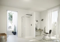 HUPPE SD SolvaPro TG carré Porte battante a vec segment fixe pour paroi latérale ou