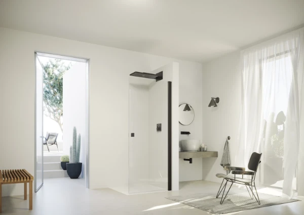HUPPE SD SolvaPro TG carré Porte battante p our paroi latérale ou en niche 800/D H:2