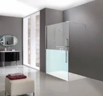 HUPPE SD Duplo TG carré Walk-In 100/G H:2000 C91 Verre Décor mixte Sand Plus