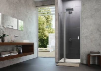 HUPPE SD Design P carré STN/S 1/2 STE fS 90 H:1900 argent mat Verre clair
