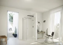 HUPPE SD SolvaPro TG carré Porte battante a vec segment fixe pour paroi latérale ou