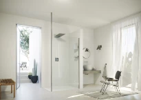 HUPPE SD SolvaPro TG carré paroi seule 750 H:2000 chromé brillant Verre clair