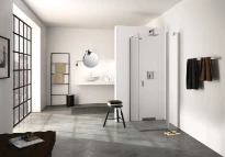 HUPPE SD Design P carré STN/S 1/2 STE fS sur com argent mat Verre clair