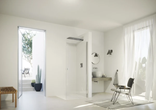 HUPPE SD SolvaPro TG carré Porte battante p our paroi latérale ou en niche 1000/D H: