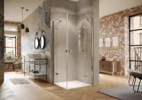 HUPPE SD Solva TG carré Porte battante avec  segment fixe pour accès d'angle 80/G H: