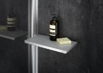 Huppe AC Select+ Tablette argent mat