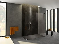 Huppe Easyflat receveur de douche 900 x 900 mm - noir mat