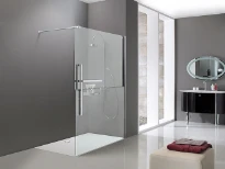 HUPPE SD Duplo TG carré Walk-In 120/D H:2000 chromé/chromé Verre clair