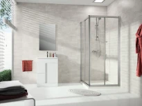 HUPPE SD Alpha 2 sans cadre carré GT E2(1/2 DA) 70 H:2000 argent mat PSC
