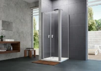 Huppe SD Design P carré paroi latérale pour saloon 90 H:2000 Arg Verre clair