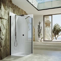 HUPPE SD SolvaPro TG carré Porte battante p our paroi latérale ou en niche 900/G H:2