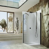 HUPPE SD SolvaPro TG carré Porte battante p our paroi latérale ou en niche 900/D H:2