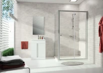 HUPPE SD Alpha 2 carré Par.latéral 88 H:2000 blanc Verre clair