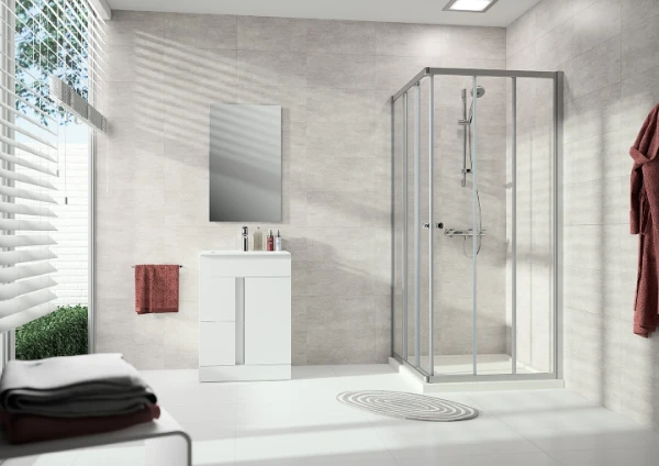 HUPPE SD Alpha 2 carré AD 3 sur com argent mat Verre clair