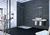 Huppe SD Xtensa carré Walk In 100/G H:2000 Stabi 069 Verre clair