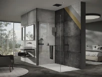 HUPPE Rm EasyStyle Revêtement mural 150 H:2550 Italian Stone anthracite Tile