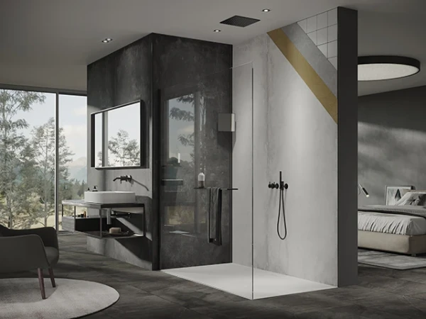 Huppe Rm EasyStyle Revêtement mural 100 H:2550 Italian Stone blanc