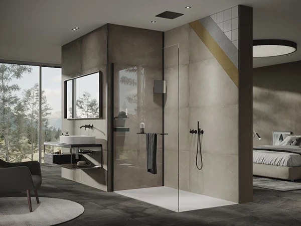 HUPPE Rm EasyStyle Revêtement mural 100 H:2550 Italian Stone beige sable Tile