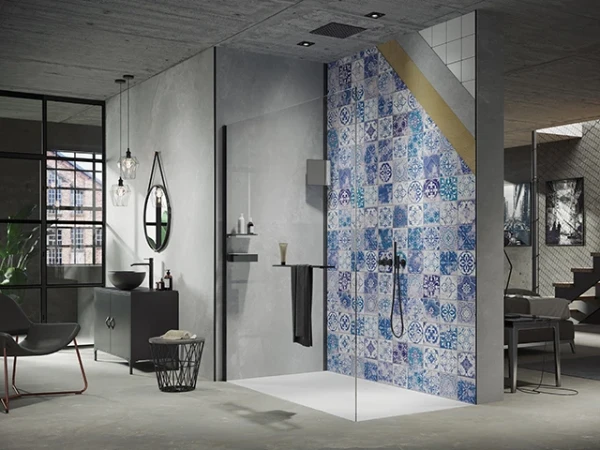 Huppe Rm EasyStyle Revêtement mural 100 H:2550 Barcelona Tiles