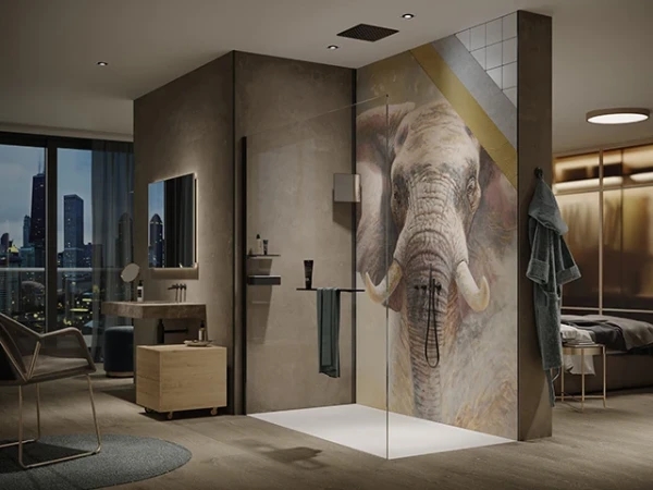 ES010244D HUPPE Wb EasyStyle Wandbekleding 150 H:2550 Elephant by Pöppelmann