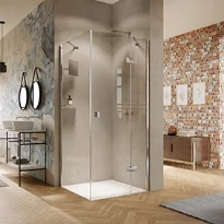 HUPPE SD Solva TG carré Porte battante avec  segment fixe pour paroi latérale ou en