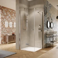 HUPPE SD Solva TG carré Porte pliante-batta nte pour paroi latérale ou en niche 70/G