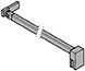 HUPPE AC equerre d angle mur / verre - 250mm - pour verre de 6-8mm 250 chromé