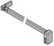 HUPPE AC Barre transversale mur/verre pour verre 6 A 8mm / Longueur 1200mm 1200 chr