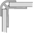 Huppe Acces hoekprofiel - buiten 2550 mm - donkergrijs