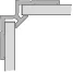 Huppe Wb EasyStyle binnenhoekprofiel 2550 mm - donkergrijs