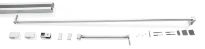 HUPPE AC Kit de montage en u pour porte saloon et pivotannte pour gamme DESIGN P