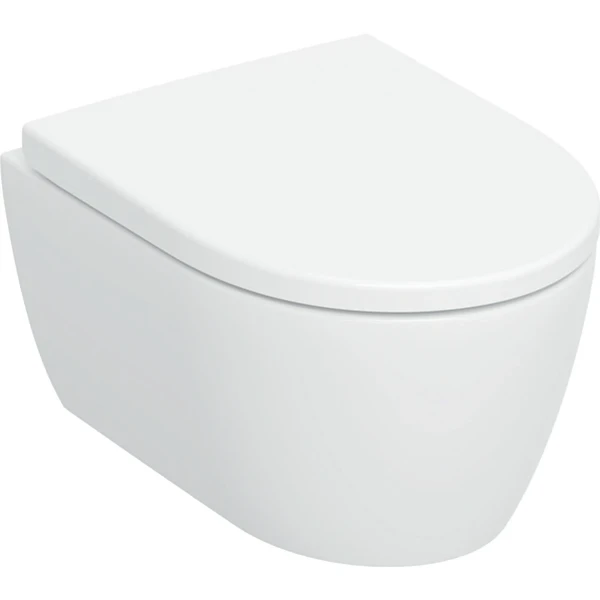 Geberit iCon compact hangtoilet PACK TurboFlush (hangtoilet met toiletzitting Softclose Quickrelease) - wit