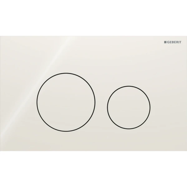 Geberit Sigma 40 Plaque de commande pour rinçage à 2 volumes, ronde: Gris sable