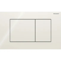 Geberit Sigma 40 Plaque de commande pour rinçage à 2 volumes, carré: Gris sable