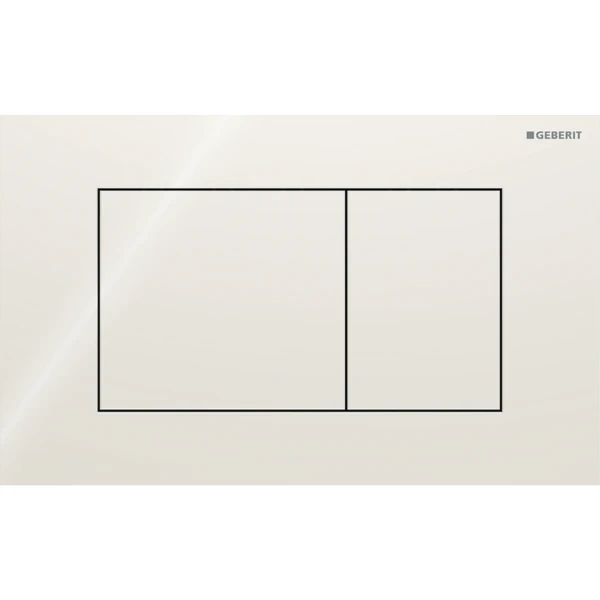 Geberit Sigma 40 Plaque de commande pour rinçage à 2 volumes, carré: Gris sable