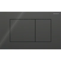 Geberit Sigma 40 Plaque de commande pour rinçage à 2 volumes, carré: Noir