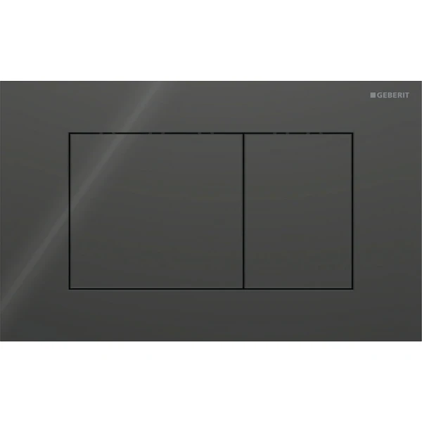 Geberit Sigma 40 Plaque de commande pour rinçage à 2 volumes, carré: Noir
