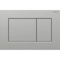 Geberit Sigma 01 Plaque de commande pour rinçage à 2 volumes, carré: Laqué chromé mat / Revêtement facile à nettoyer