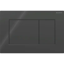 Geberit Sigma 01 Plaque de commande pour rinçage à 2 volumes, carré: Noir