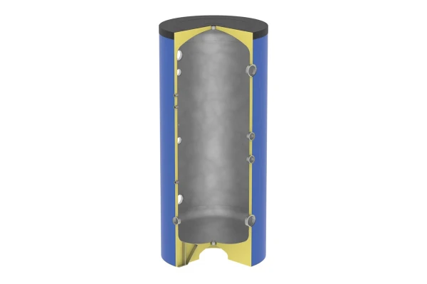Fiorini VKG-HC 750 buffervat 750 l - PVC mantel - geschikt voor binnen - 2 extra aansluitingen voor externe bron