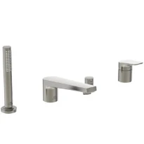 Ideal Standard La Dolce Vita mitigeur bain/douche 4-trous avec bec - Look RVS