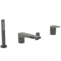 Ideal Standard La Dolce Vita mitigeur bain/douche 4-trous avec bec - Gun Metal