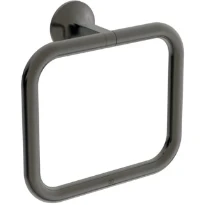 Ideal Standard La Dolce Vita anneau de serviette conception carrée - Gun Metal