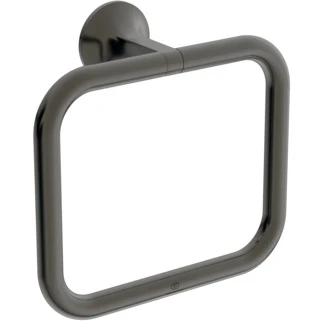 Ideal Standard La Dolce Vita anneau de serviette conception carrée - Gun Metal