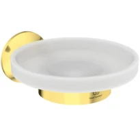 Ideal Standard La Dolce Vita porte-savon verre blanc - Brushed Gold