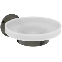 Ideal Standard La Dolce Vita porte-savon verre blanc - Gun Metal