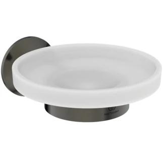 Ideal Standard La Dolce Vita porte-savon verre blanc - Gun Metal