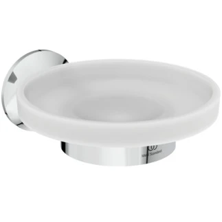 Ideal Standard La Dolce Vita porte-savon verre blanc - chromé