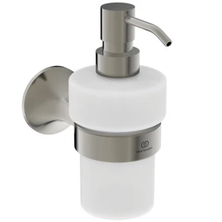 Ideal Standard La Dolce Vita distributeur de savon verre blanc - RVS Look