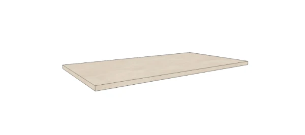 Procasa Klaire top - HPL plan vasque  800 x 460 x 18 mm - sans découpe - Suave